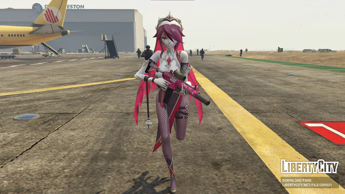 Rosaria из Genshin Impact / GTA 5