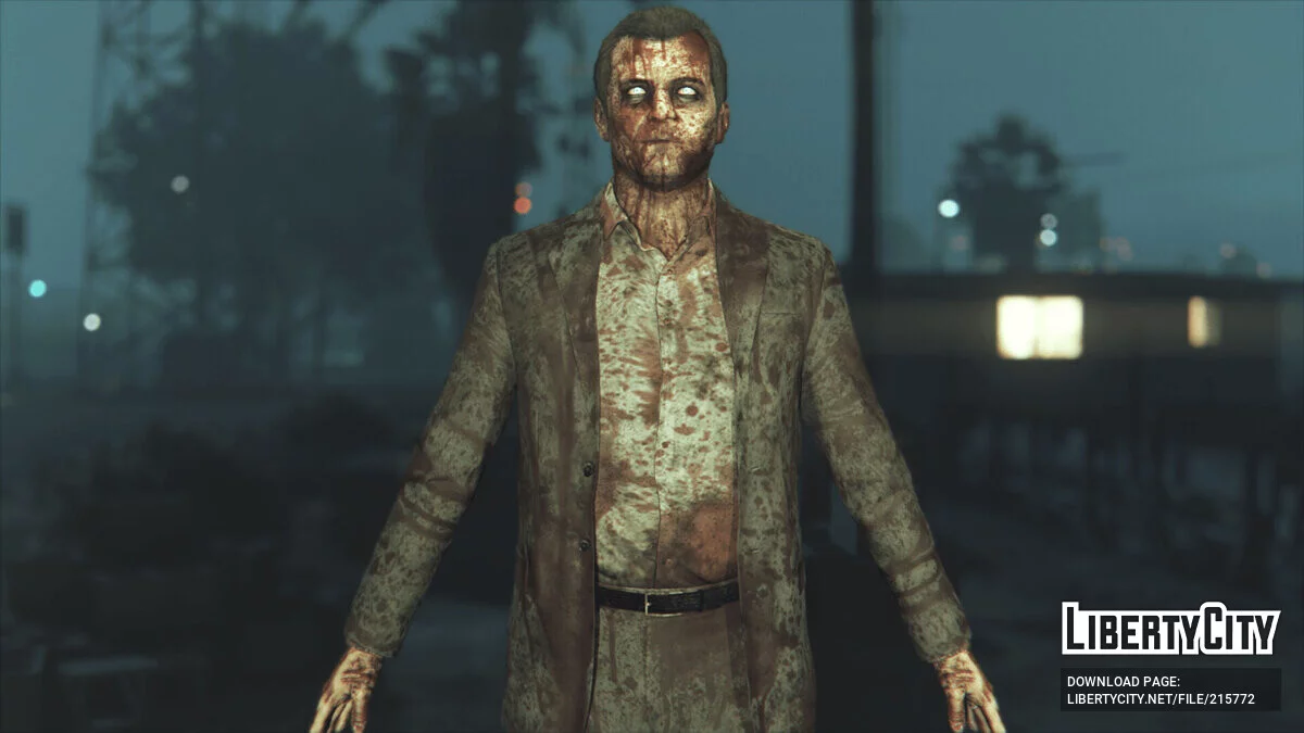 Майкл, Тревор и Франклин в стиле зомби / GTA 5