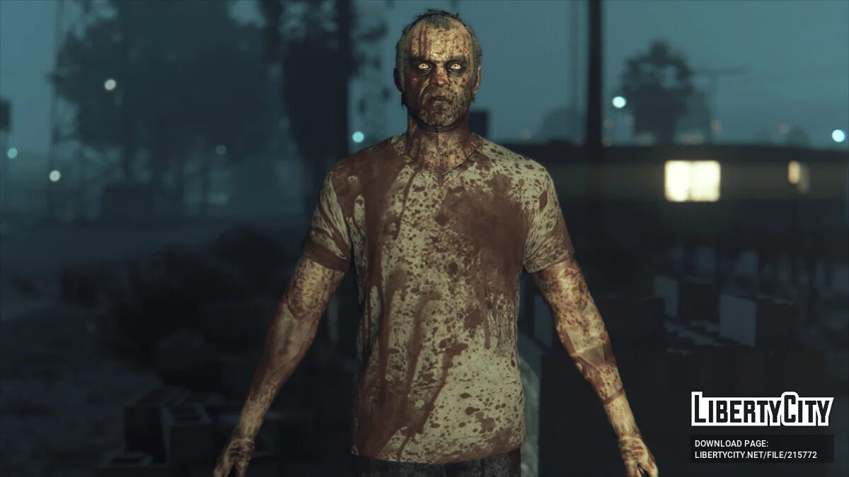 Майкл, Тревор и Франклин в стиле зомби / GTA 5