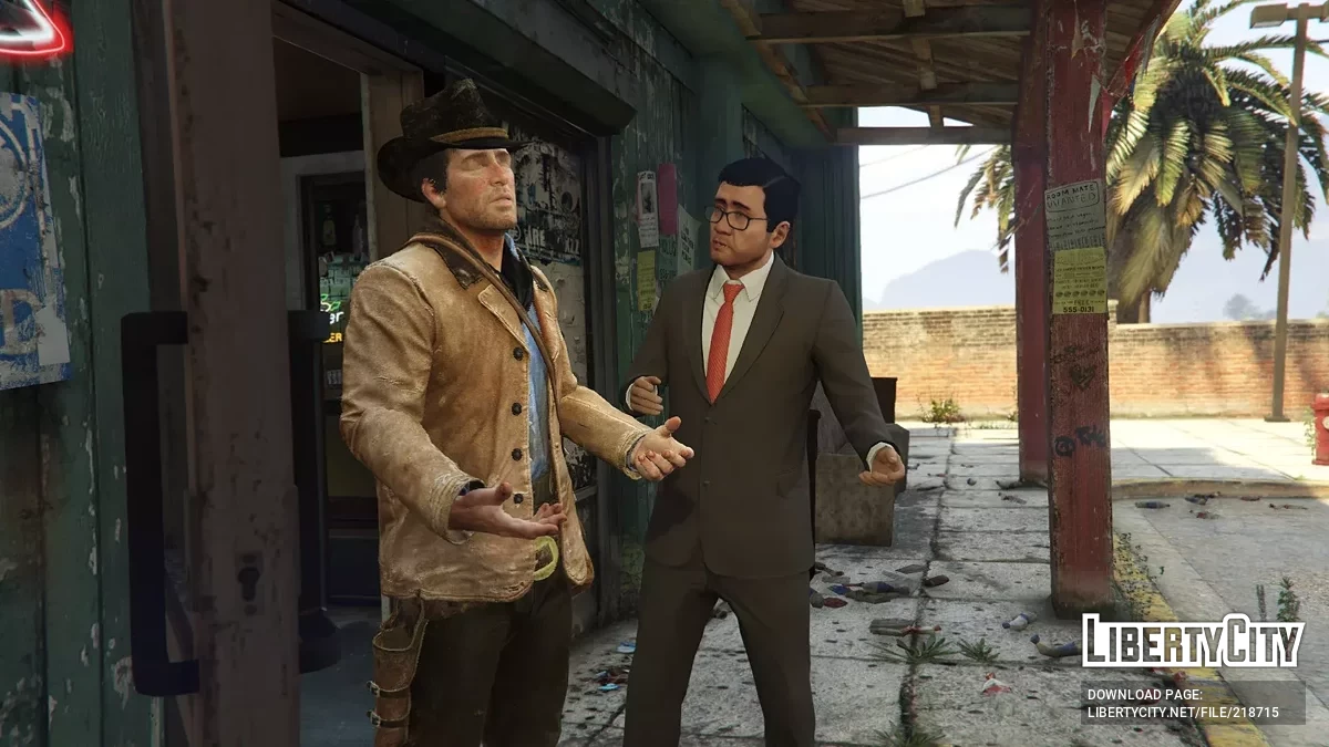 Артур Морган из RDR2 / GTA 5