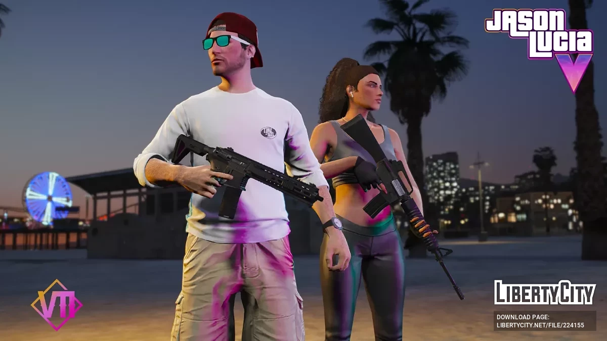 Джейсон и Лусия из GTA 6 / GTA 5