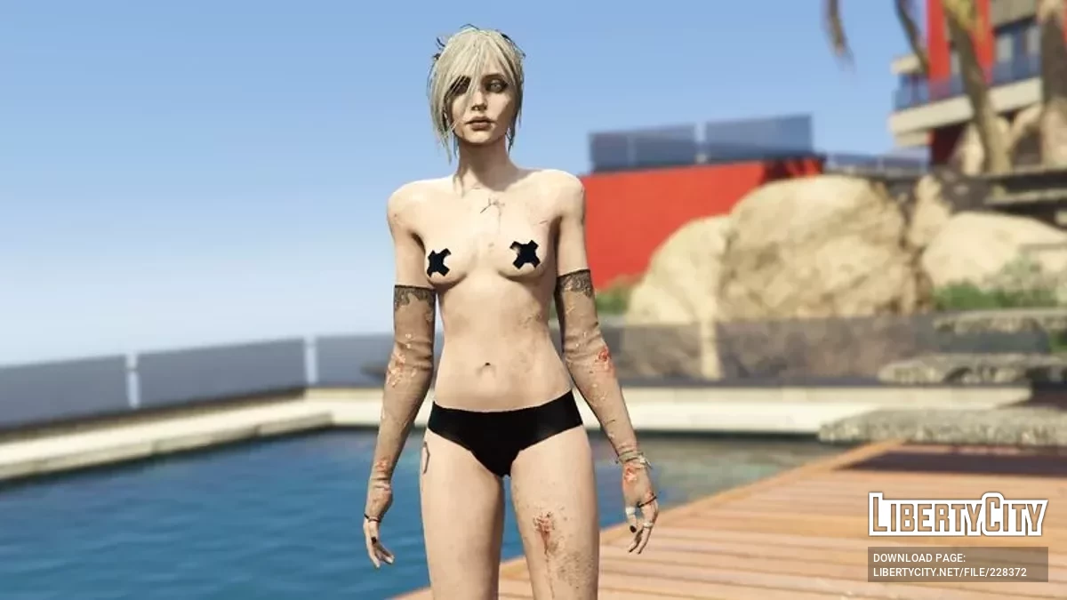 Голая Сейбл Уорд | Dead by Daylight [Add-On Ped, Blood Maps, LODs] / GTA 5