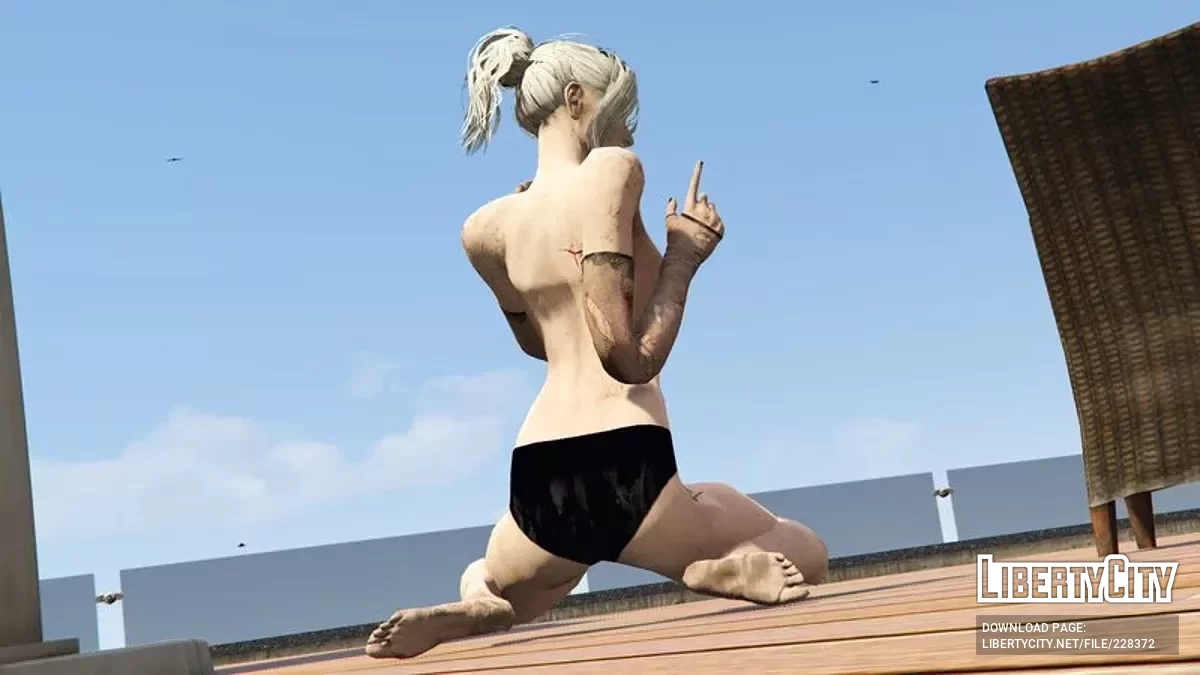 Голая Сейбл Уорд | Dead by Daylight [Add-On Ped, Blood Maps, LODs] / GTA 5