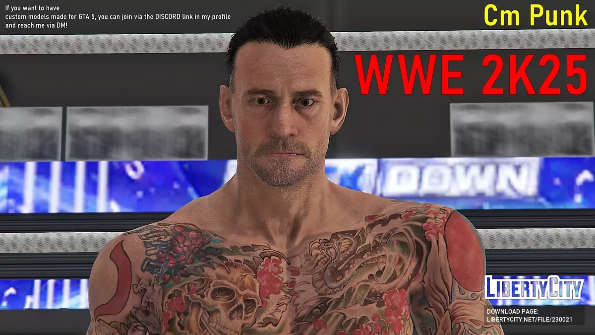 CM Punk | WWE 2K25 (Дополнение для Педа) / GTA 5