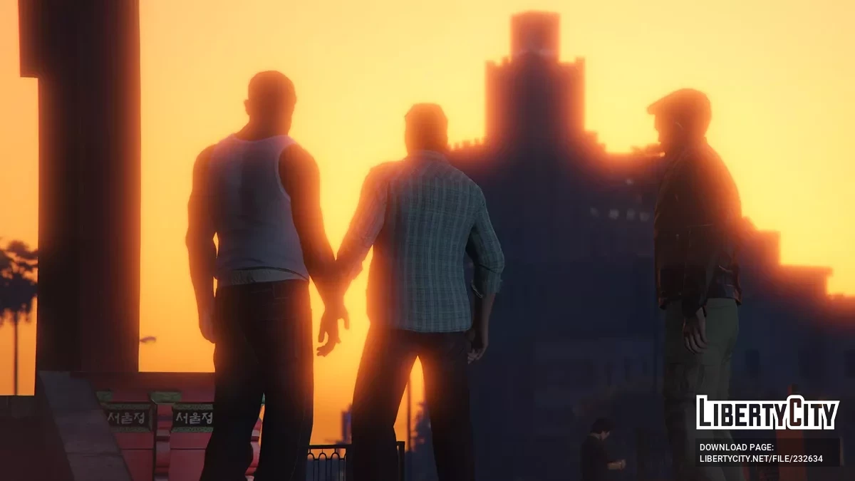 CJ, Tommy Vercetti and Claude Head Replacements / GTA 5