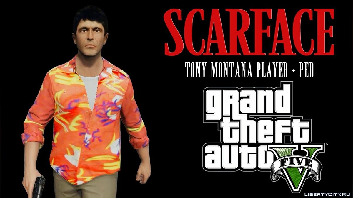 Tony Montana Player + Ped HD (Scarface) для GTA 5 - Картинка #1