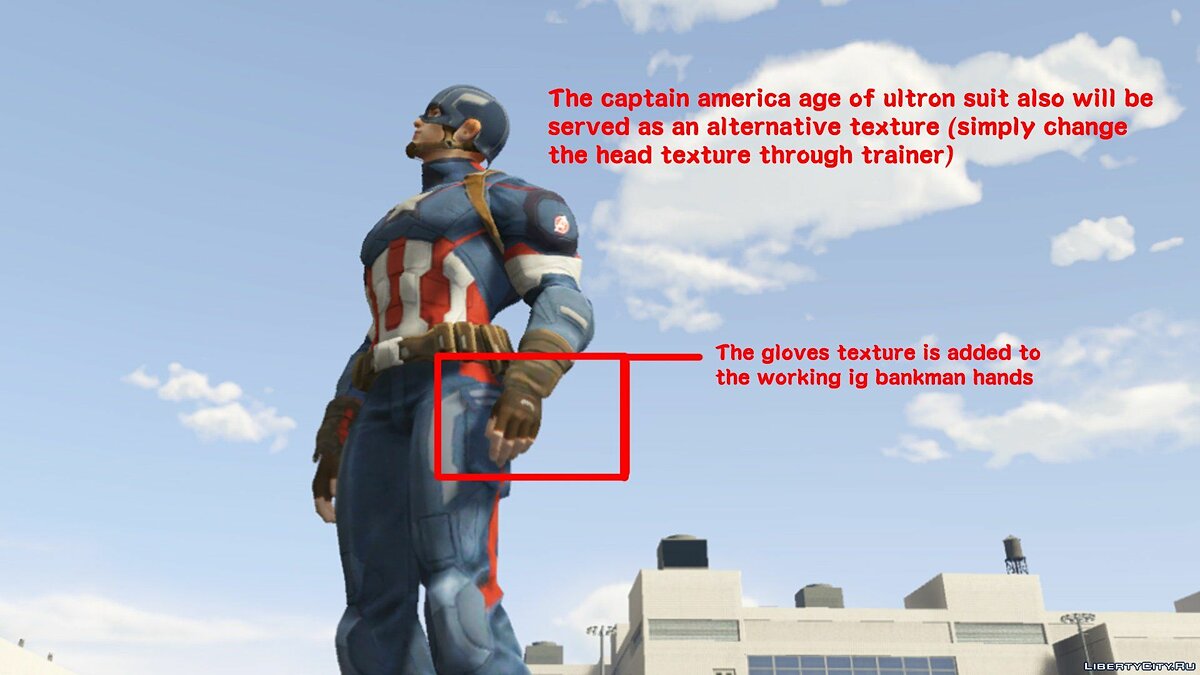 Captain America The Winter Soldier & Civil War Retexture 1.6b для GTA 5 - Картинка #3