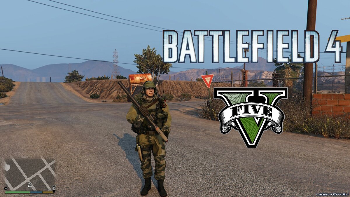 Battlefield 4 rus engineer для GTA 5 - Картинка #1