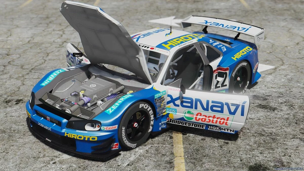 JGTC Nissan Skyline GT-R R34 [Add-On | Digital Dash] / GTA 5