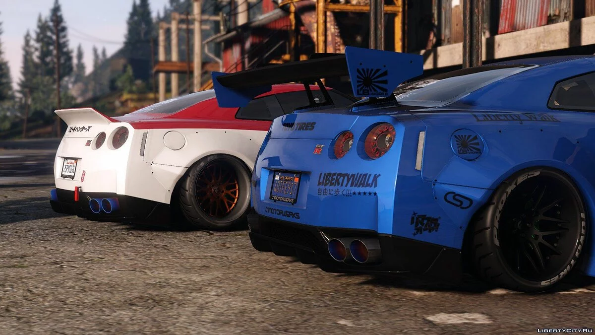 Liberty Walk Nissan GT-R [Add-On | Tuning | Liveries] 1.0 / GTA 5