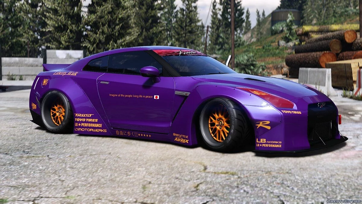 Liberty Walk Nissan GT-R [Add-On | Tuning | Liveries] 1.0 / GTA 5