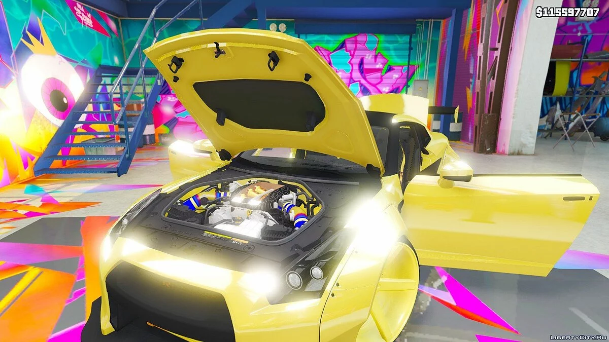 2014 Nissan GTR R-35 Liberty Walk Gold Edition (Replace) 1.0 / GTA 5