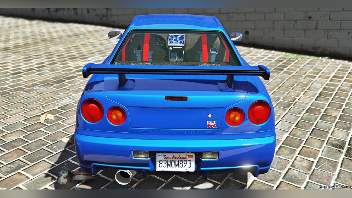 Скачать [Fast&Furious4] 2002 Nissan Skyline GT-R R34 1.0 для GTA 5