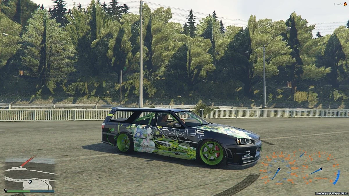 Nissan Stagea R34 Faceswap [Add-On | Livery | Unlocked] 1.1 / GTA 5