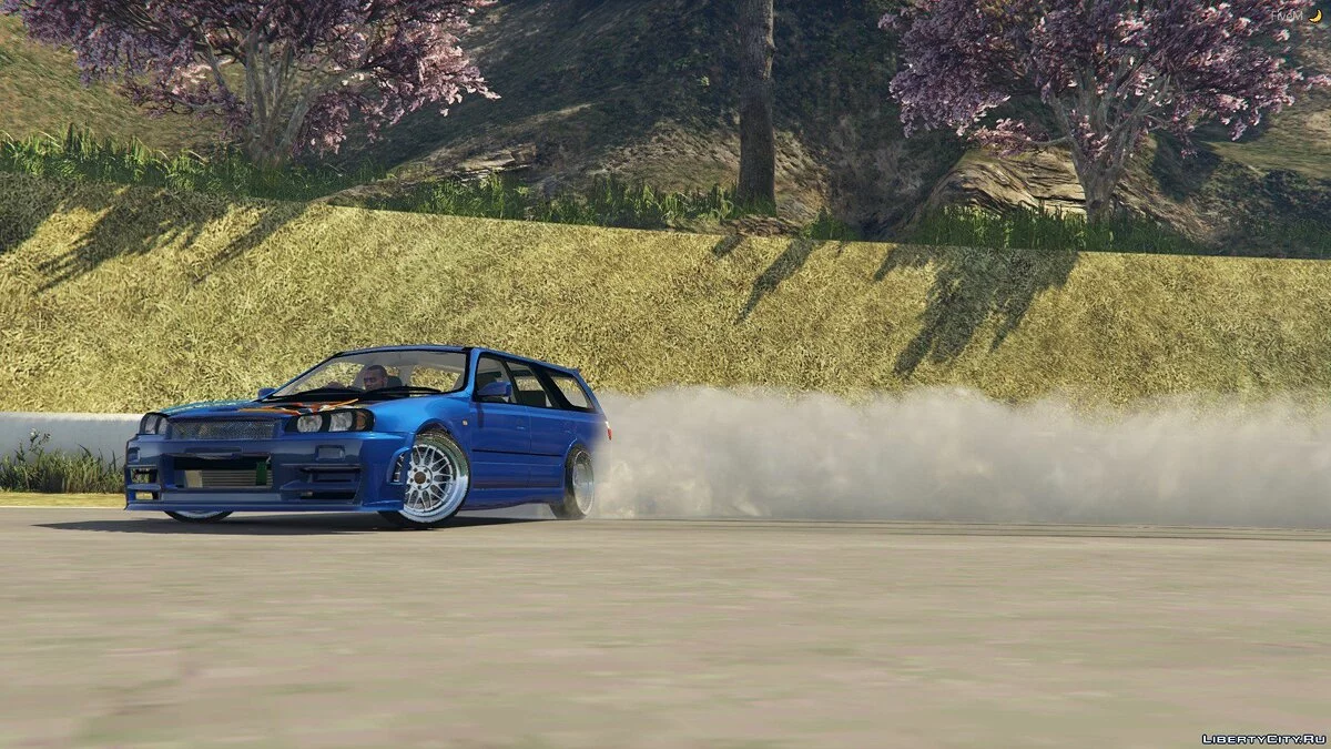 Nissan Stagea R34 Faceswap [Add-On | Livery | Unlocked] 1.1 / GTA 5