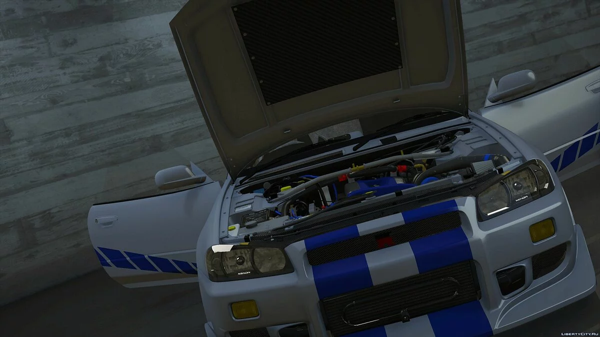 1999 C-West Nissan Skyline GT-R (BNR34) [Add-On / OIV / Animated Engine / RHD] 1.1 / GTA 5