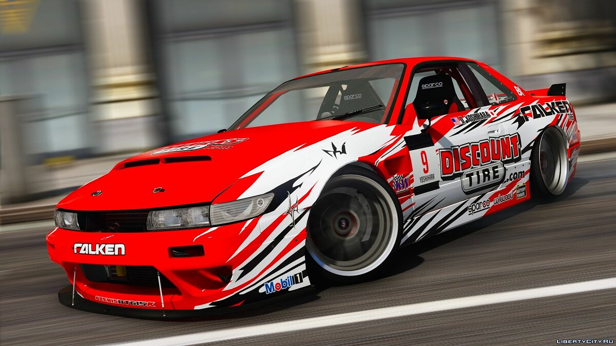 Скачать Nissan 240SX Dai Yoshihara 1.0 — гоночная тачка для дрифта для GTA 5