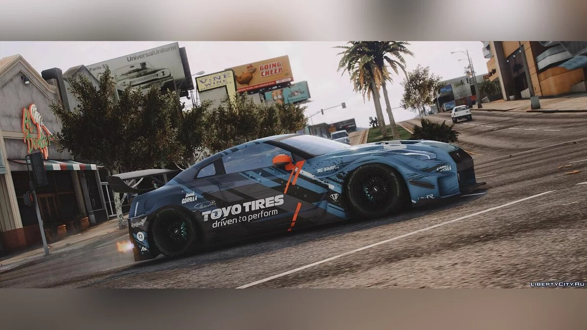 Nissan GTR R35 Liberty Walk Silhouette [Add-On|Template] 1.0 / GTA 5