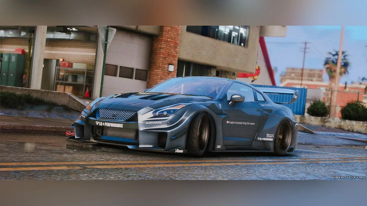 Nissan GTR R35 Liberty Walk Silhouette [Add-On|Template] 1.0 / GTA 5