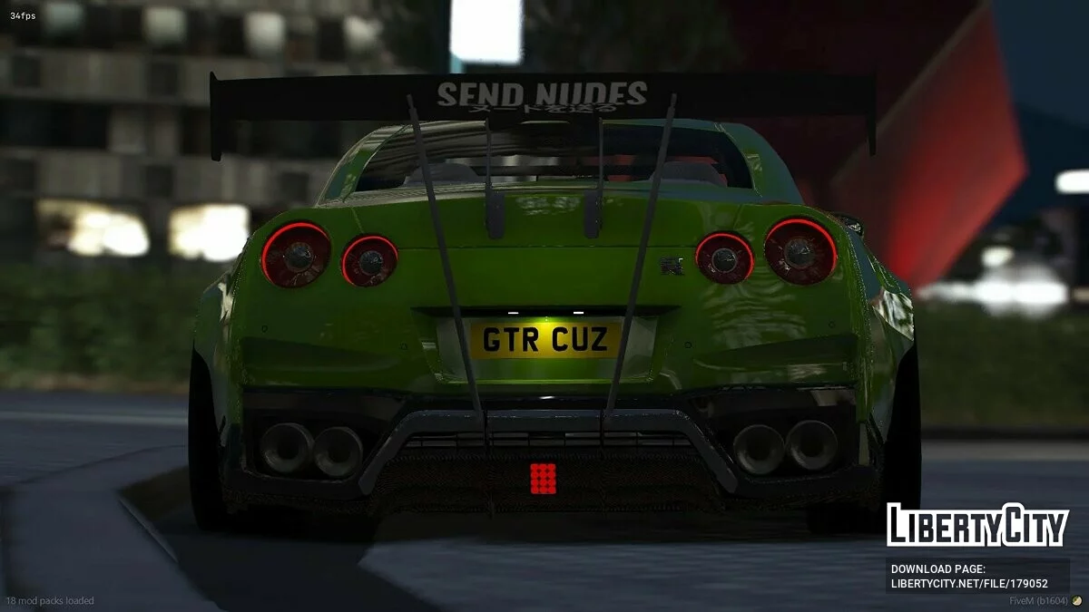 2017 Nissan GTR R35 v1.0 / GTA 5