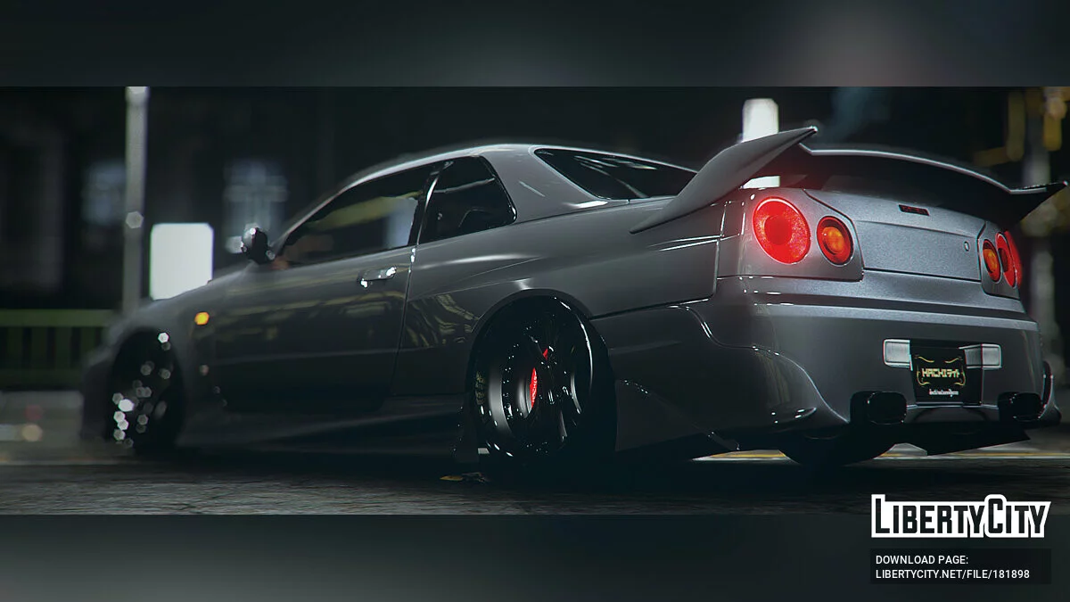 Nissan Skyline GTR R34 Garson Black Mafia / GTA 5