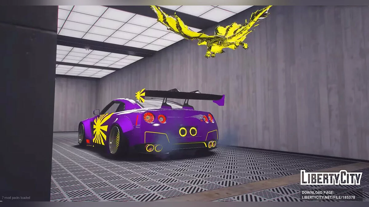 Nissan GT-R 35 Dragon Animated Lights / GTA 5