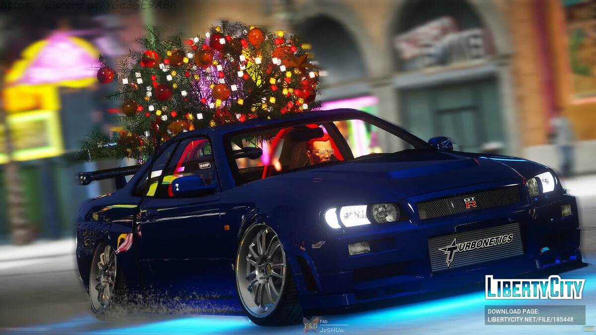 2002 Nissan Skyline GT-R R34 (Новогодняя версия) / GTA 5
