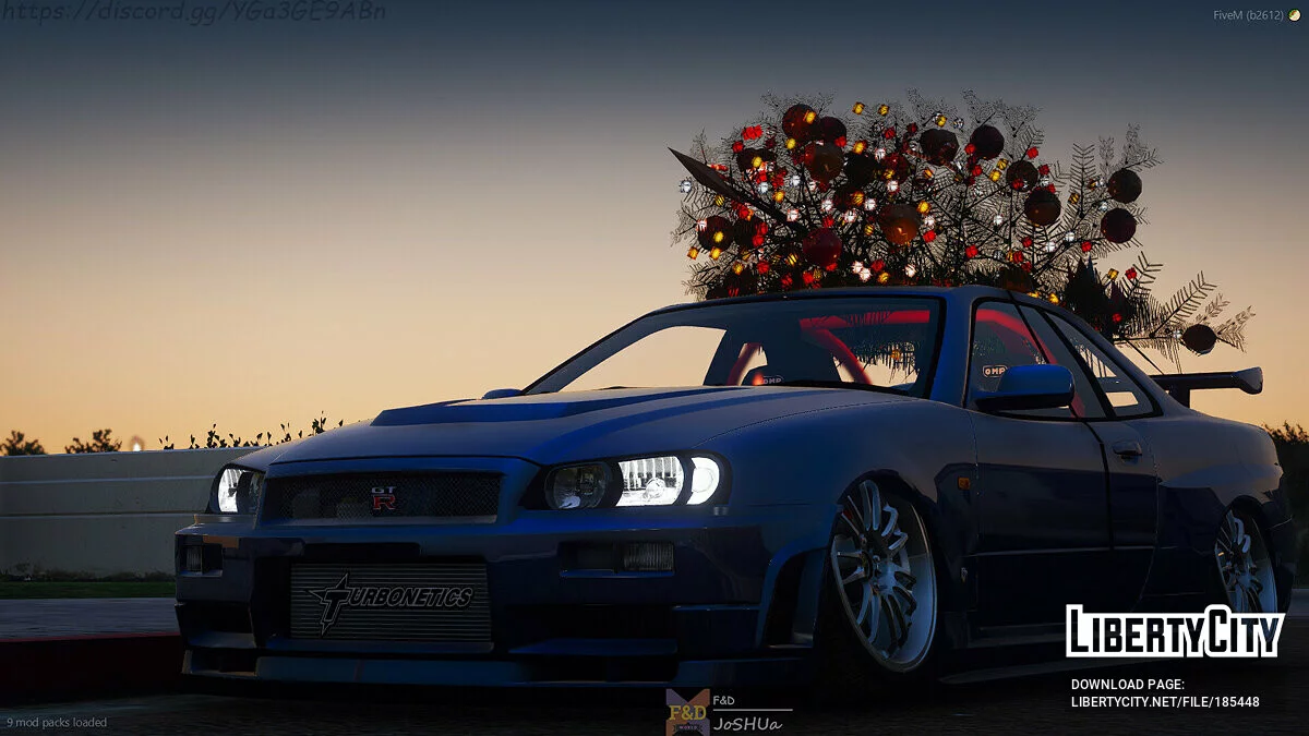 2002 Nissan Skyline GT-R R34 (Новогодняя версия) / GTA 5