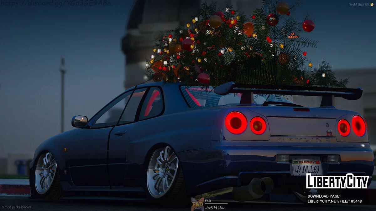 2002 Nissan Skyline GT-R R34 (Новогодняя версия) / GTA 5