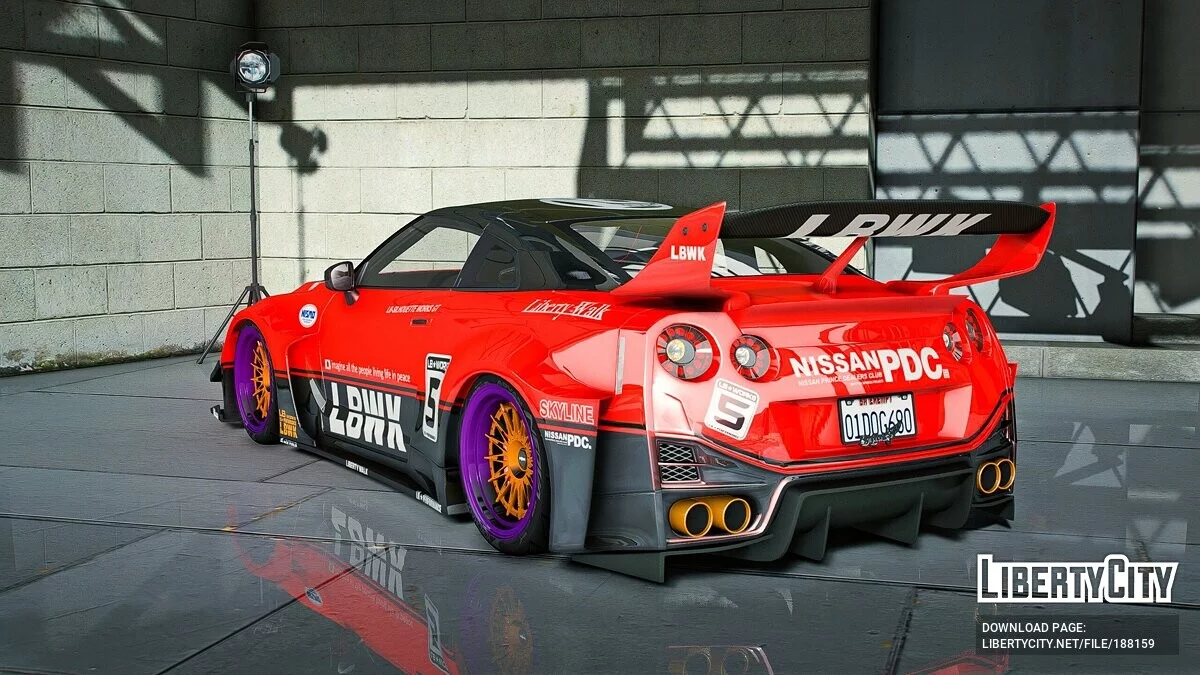 Nissan Skyline GTR R35 Liberty Walk Silhoutte / GTA 5
