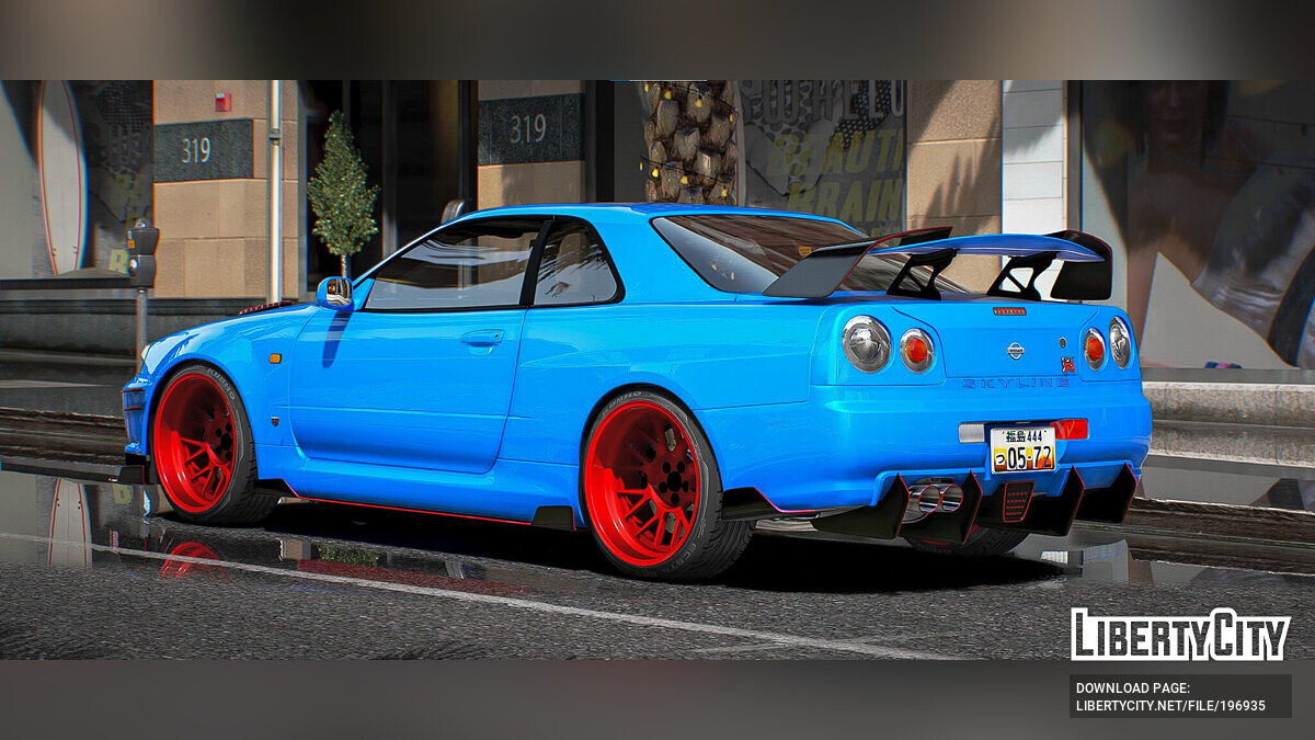 Скачать Nissan Skyline R34 SS Kit для GTA 5