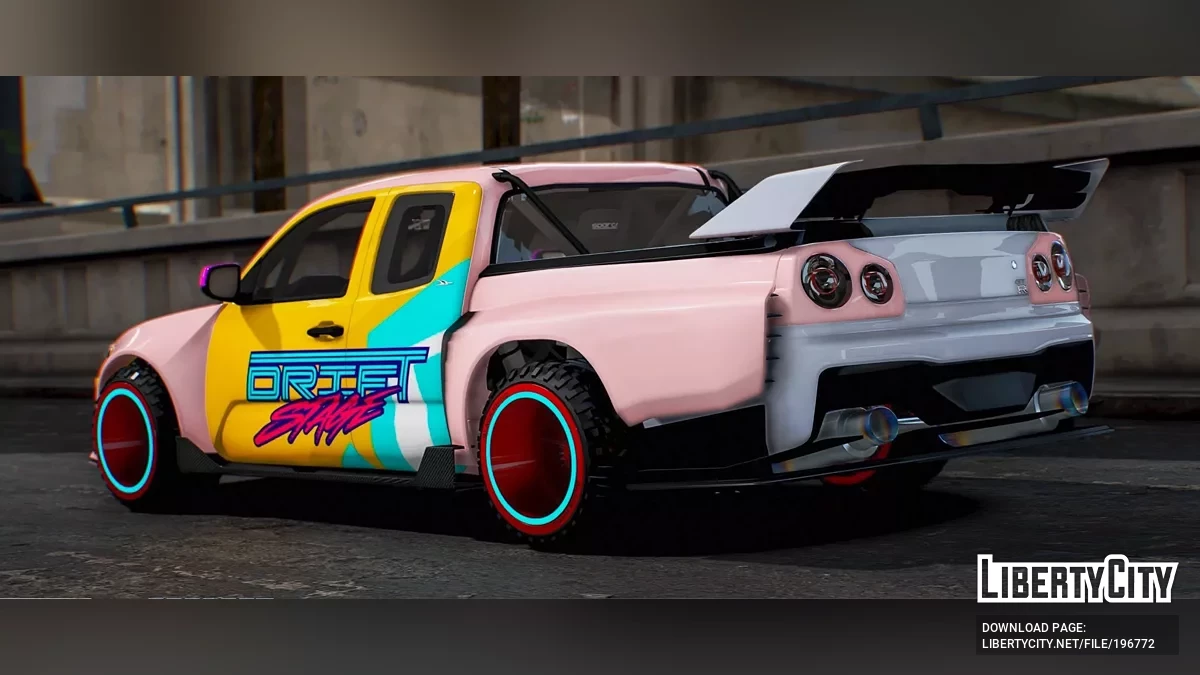 Nissan Skyline R34 swap Tacoma Pickup Version / GTA 5