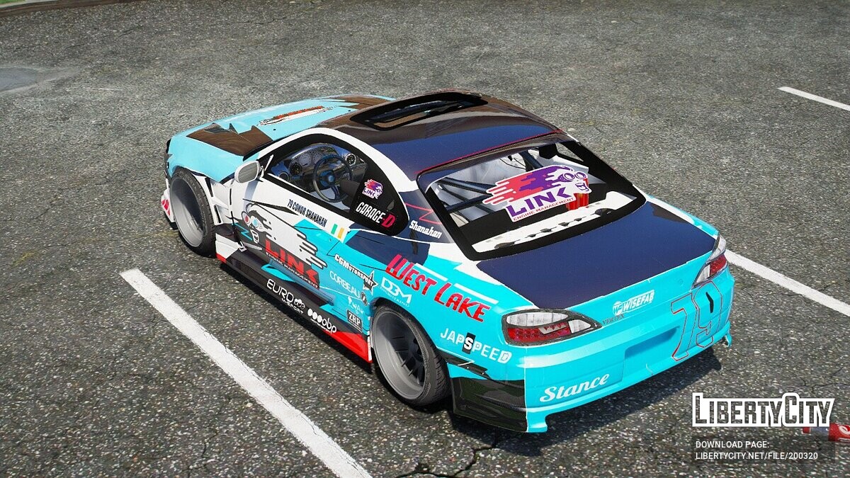 Скачать Nissan Silvia S15 Drift для GTA 5