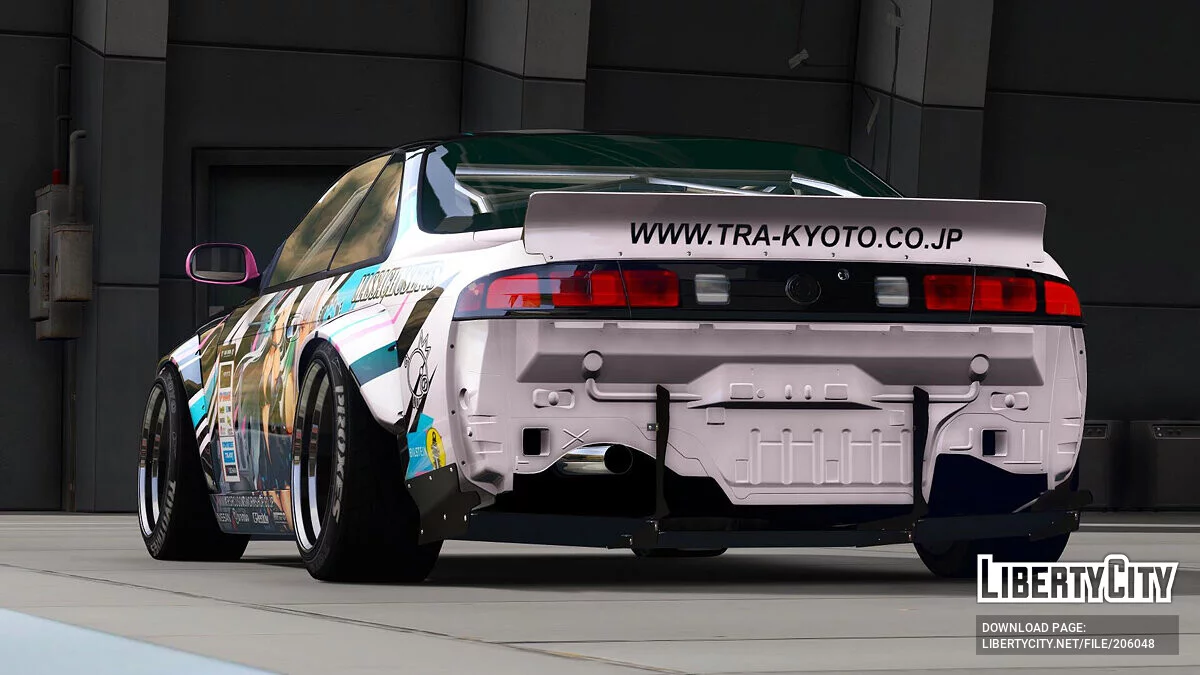 Nissan Silvia Rocket Bunny Boss S14 Massachusetts Itasha / GTA 5