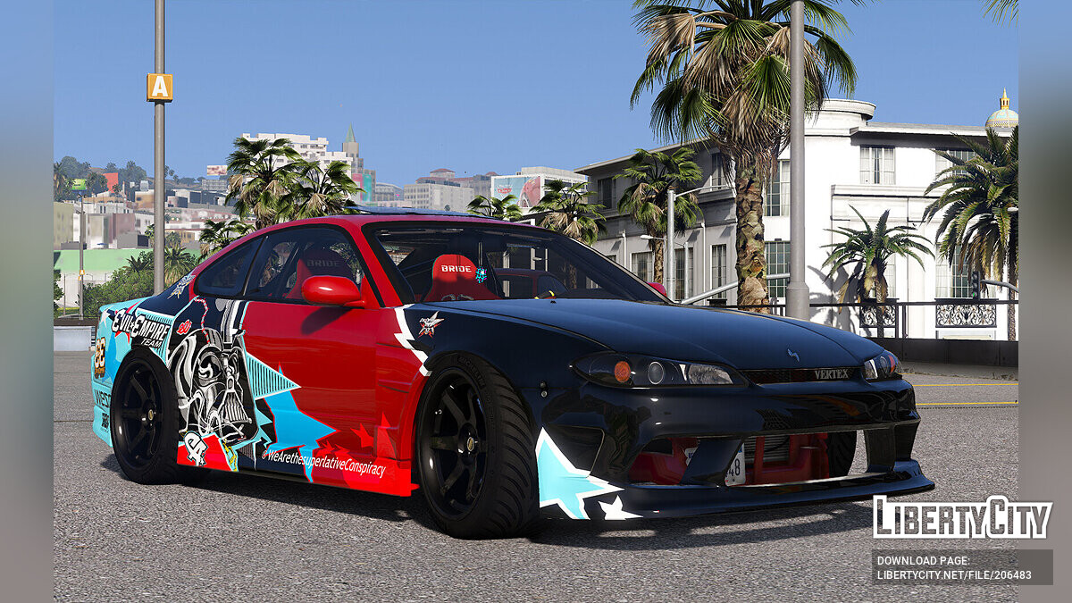 Скачать Nissan Silvia S15 Evil Empire v1.0 для GTA 5