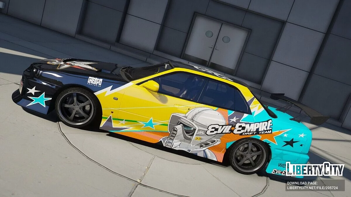 Nissan Skyline R34 25GT Turbo Evil Empire Vinyl / GTA 5