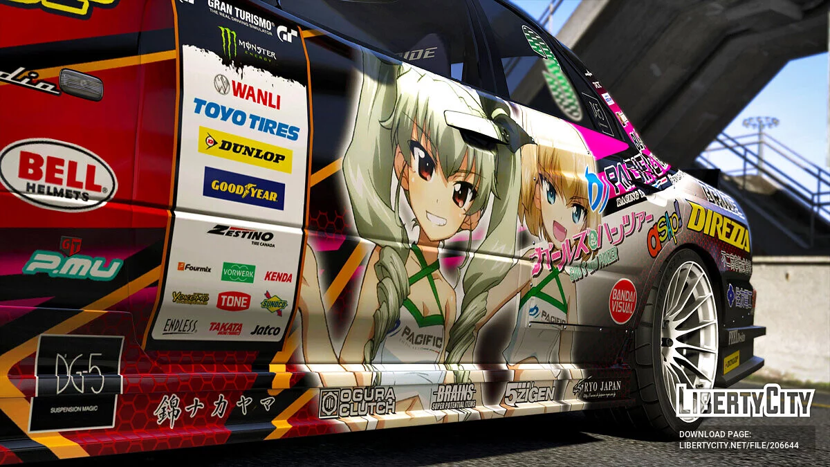 NISSAN ER34 D1 Grand Prix Girls and Panzer / GTA 5