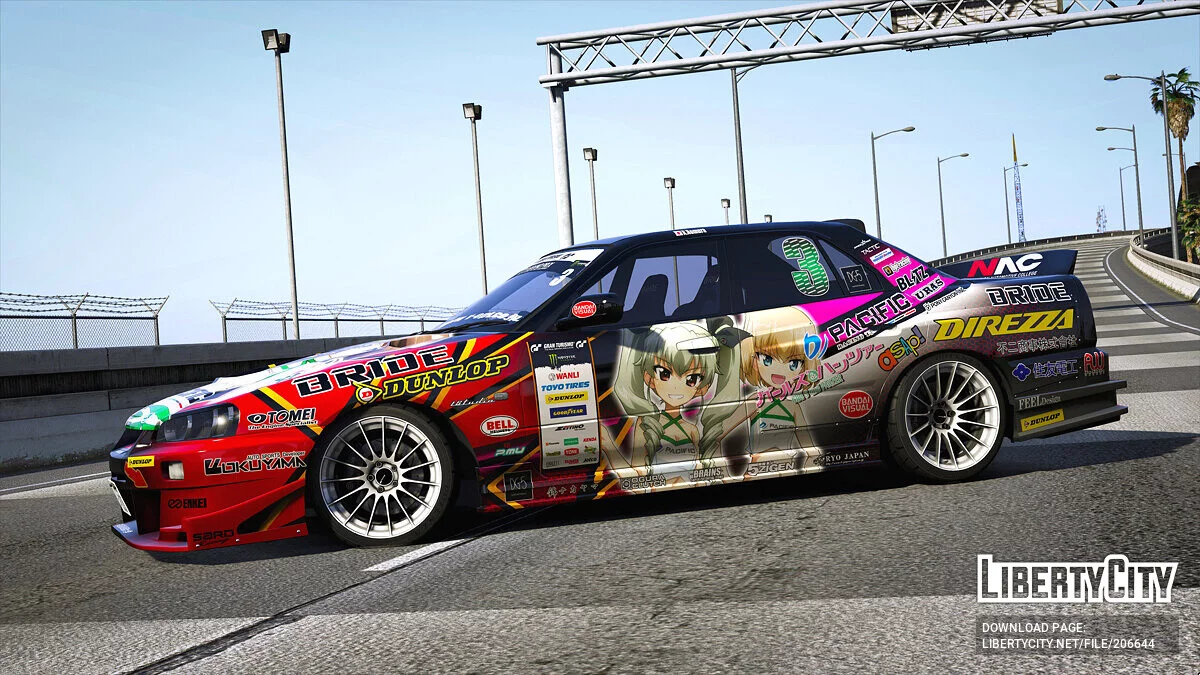 NISSAN ER34 D1 Grand Prix Girls and Panzer / GTA 5