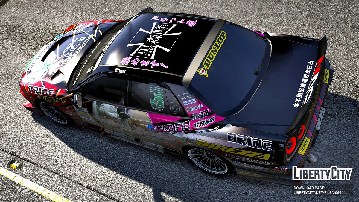 NISSAN ER34 D1 Grand Prix Girls and Panzer / GTA 5