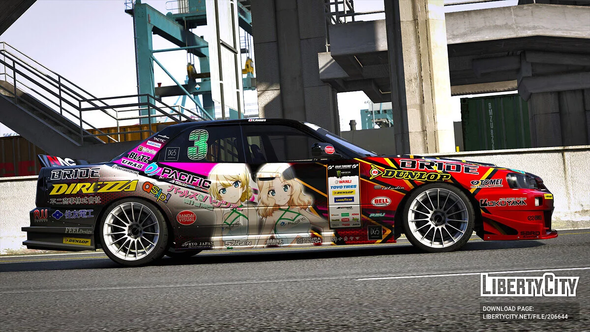 NISSAN ER34 D1 Grand Prix Girls and Panzer / GTA 5