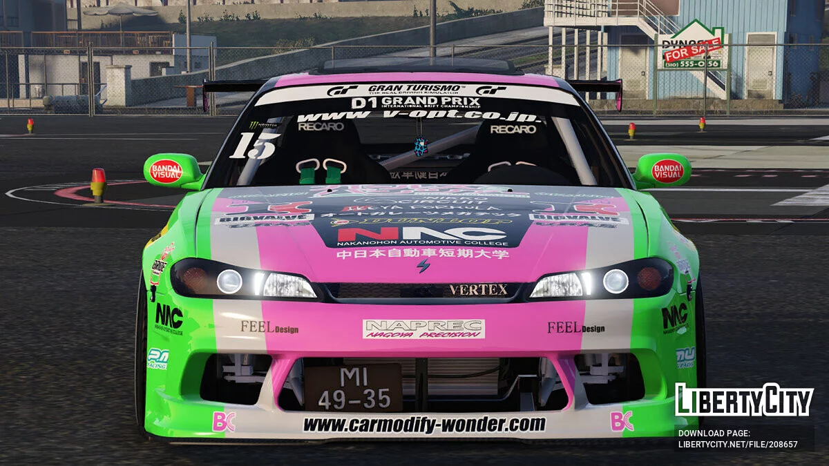 D1 Grand Prix Nissan Silvia S15 Girls and Panzer / GTA 5