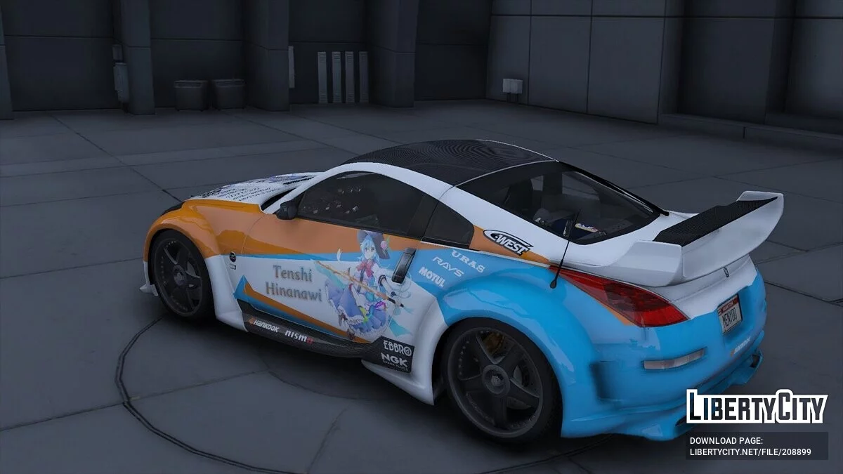 Nissan 350z Itasha Tenshi Hinanawi / GTA 5