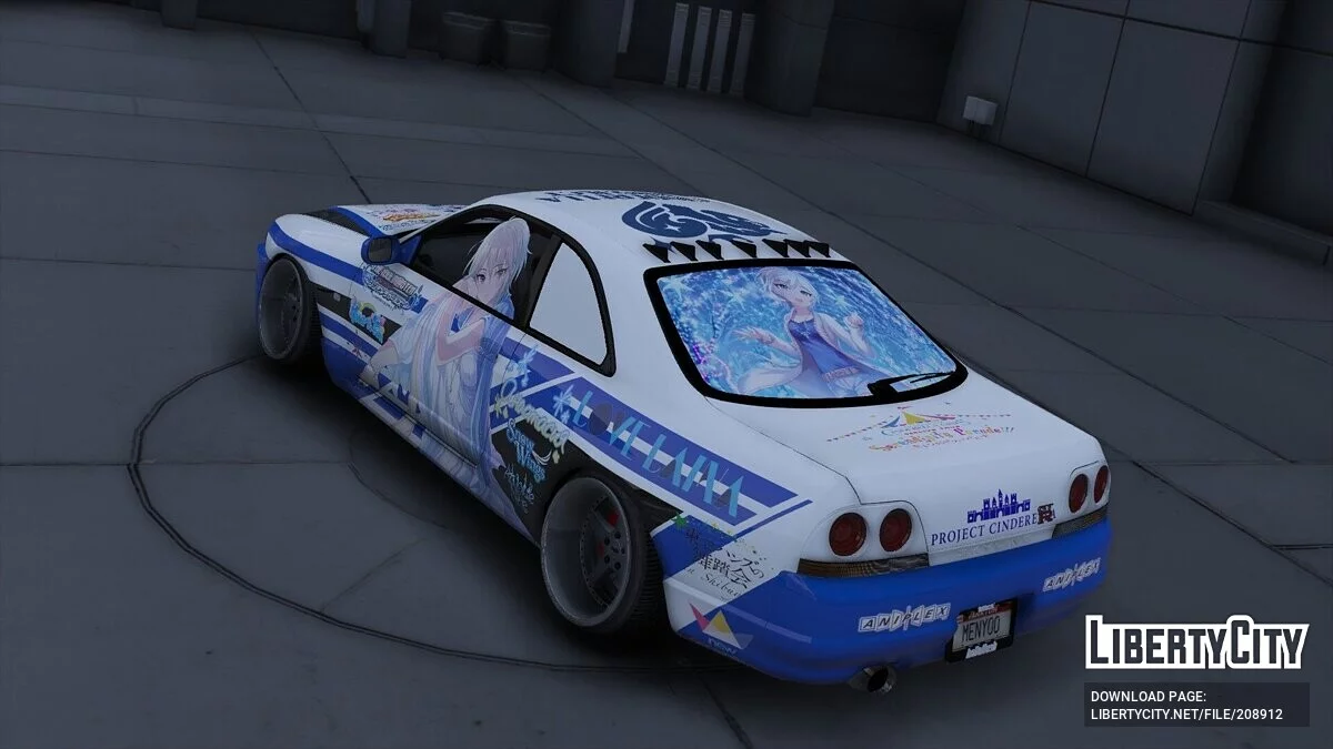 Nissan GTR R33 Stance Itasha Anastasia / GTA 5