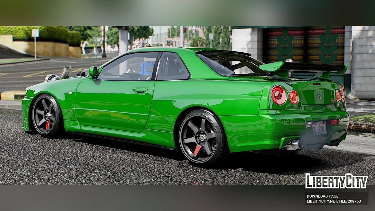Nissan R34 Skyline with LSX 454 Twin Turbo Swap / GTA 5