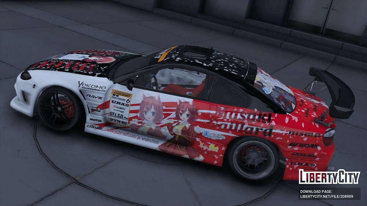 Скачать Nissan Silvia S15 Itasha Masaki Gaillard для GTA 5