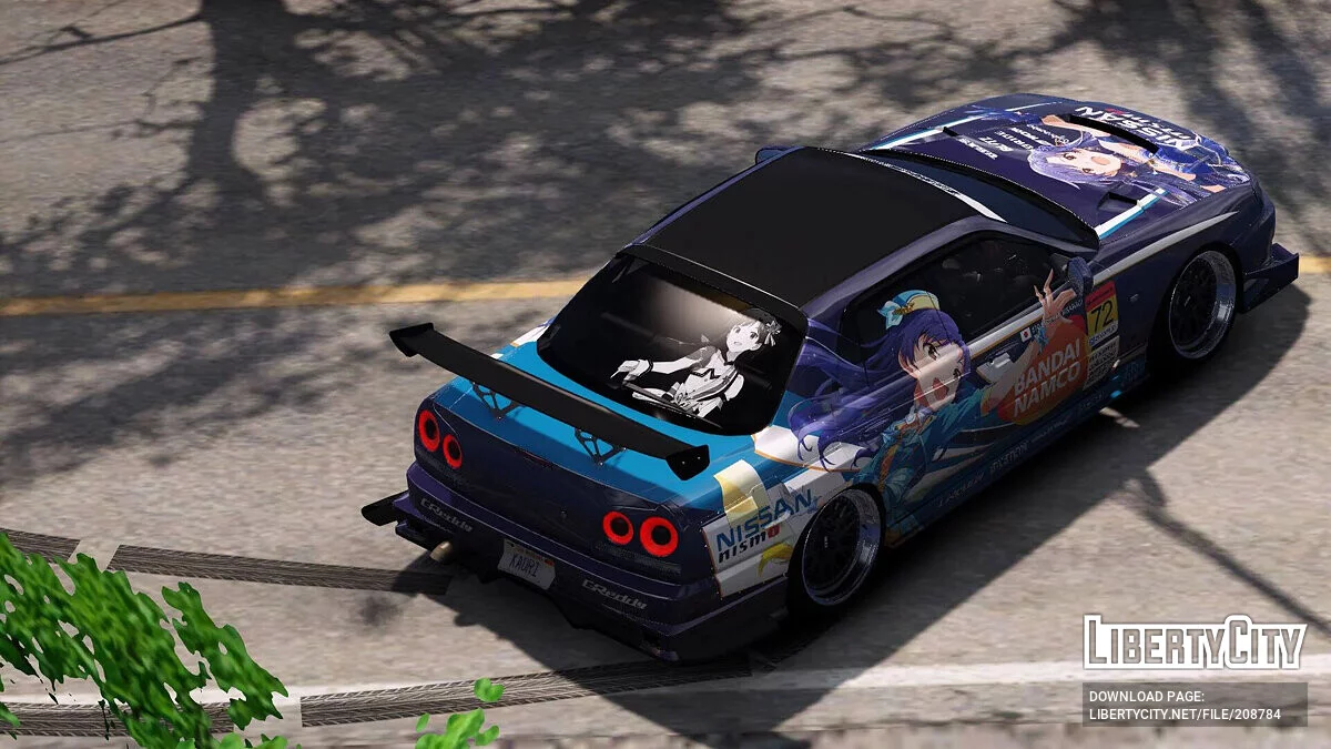 Nissan Skyline ER34 URAS Chihaya Kisaragi Itasha / GTA 5
