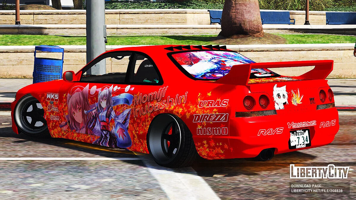 Nissan Skyline GT-R R33 Itasha Momiji Inubashiri / GTA 5