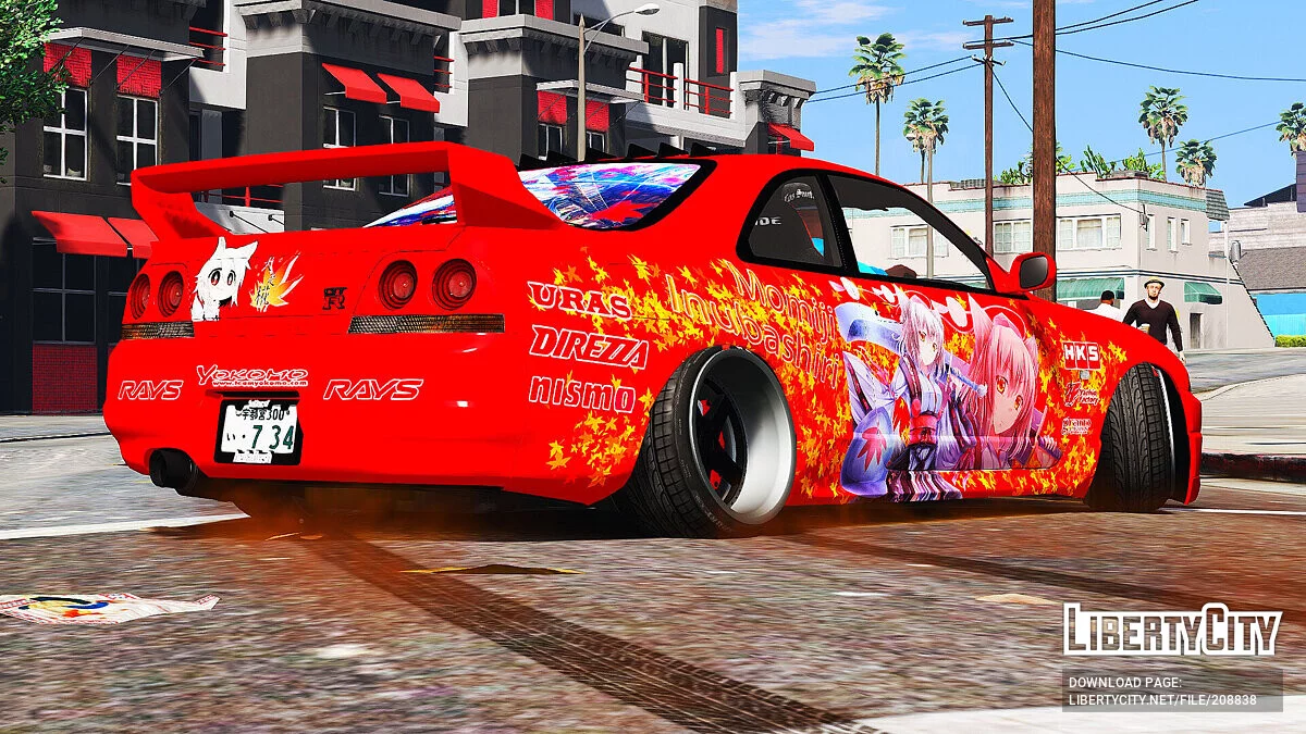 Nissan Skyline GT-R R33 Itasha Momiji Inubashiri / GTA 5