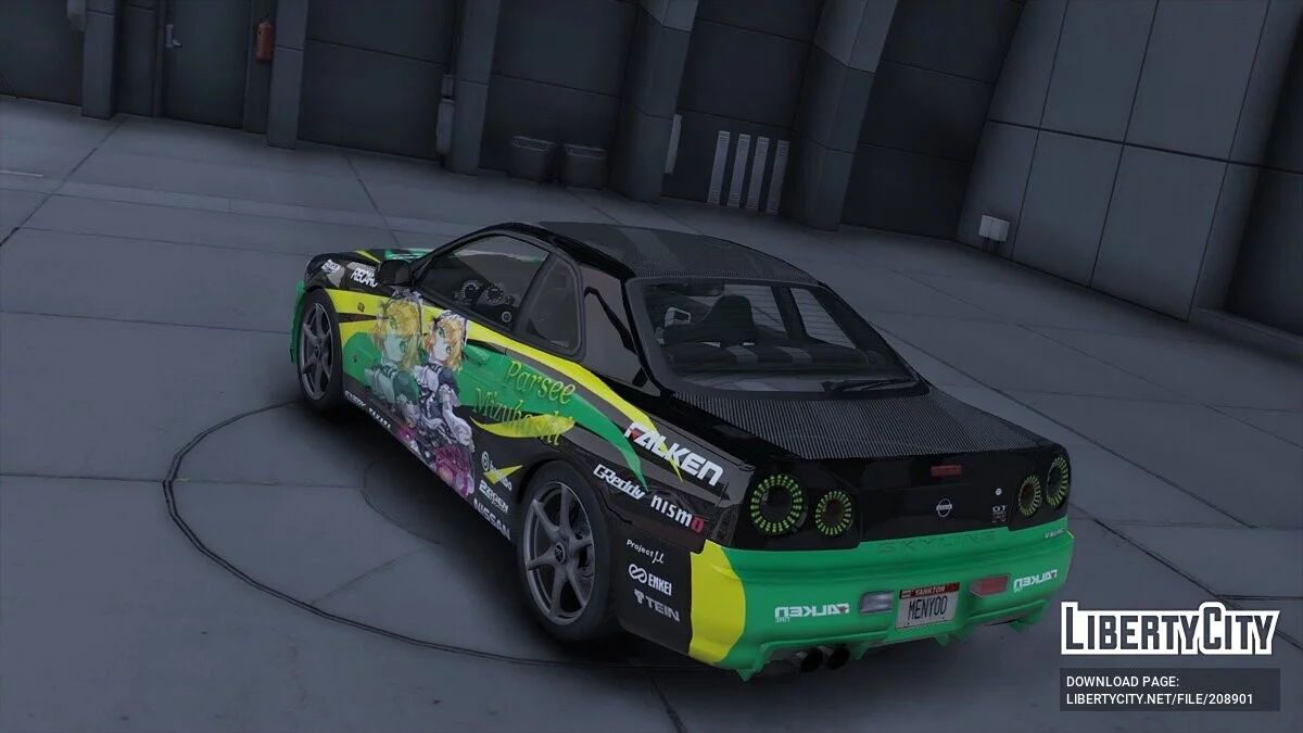 Nissan Skyline GT-R R34 Itasha Parsee Mizuhashi / GTA 5