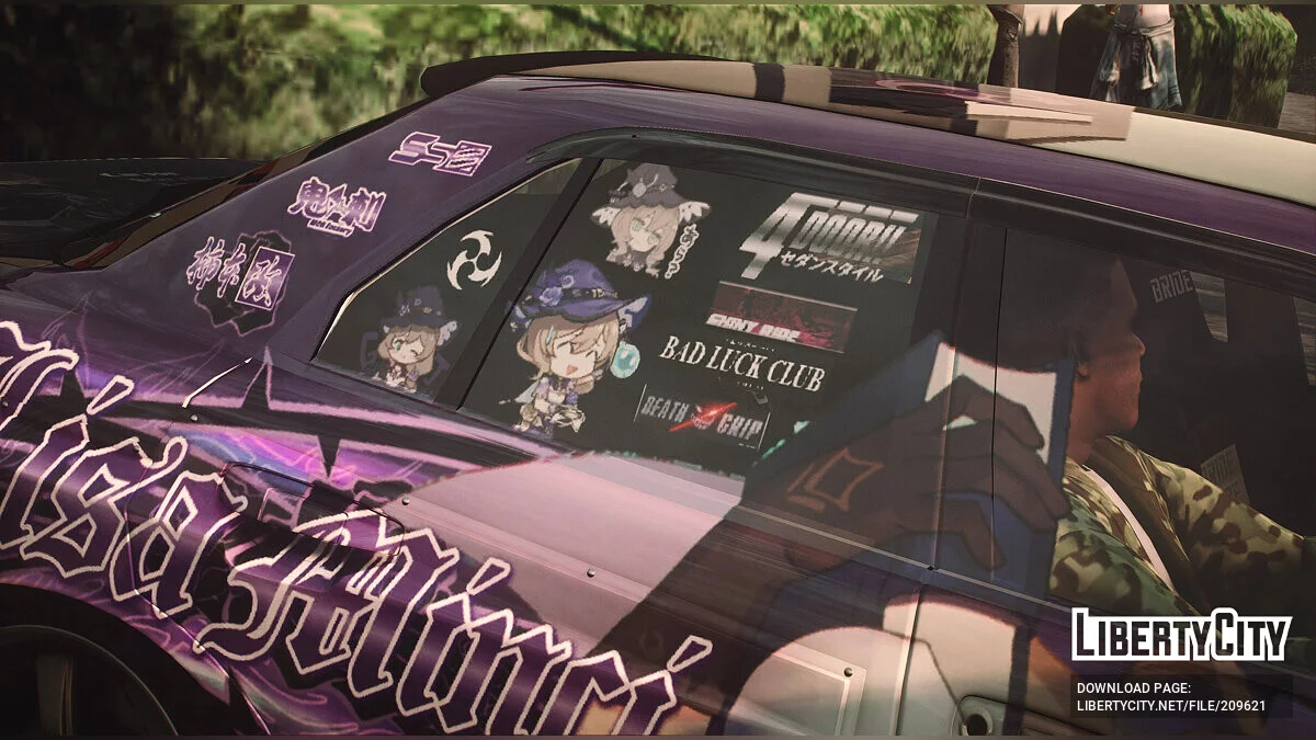 Lisa Minci Itasha Nissan Skyline ER34 Uras D-Spec v1.0 / GTA 5